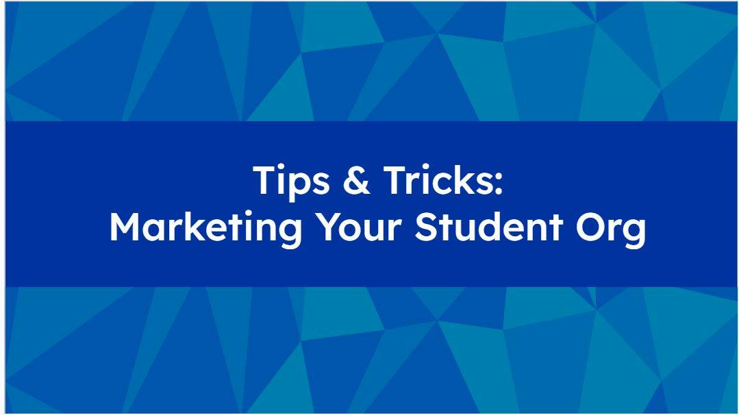Marketing your student org